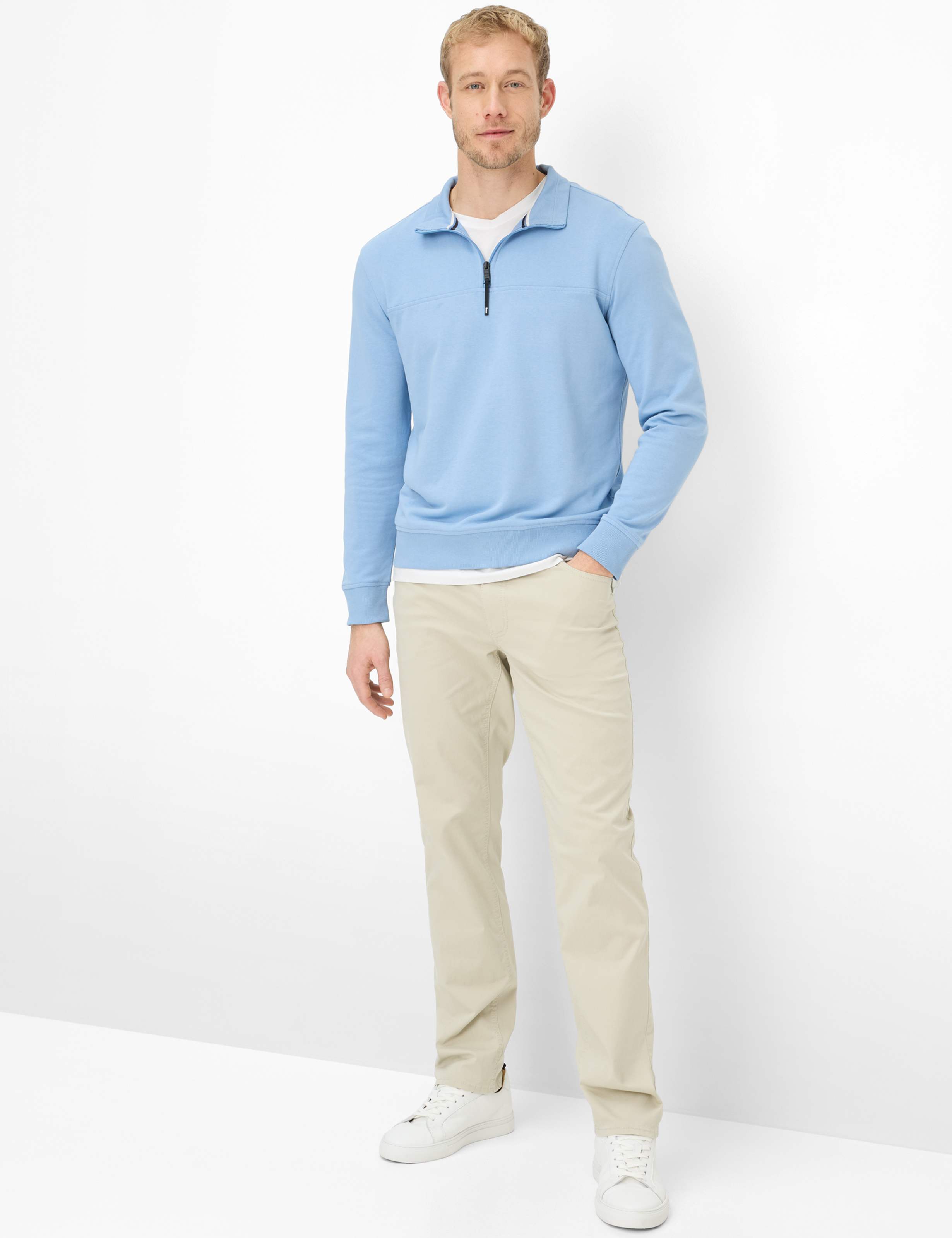 BRAX SION Pullover/Longsleeve - Sky Mist Blue - 70622000 70-0045-16 von BRAX