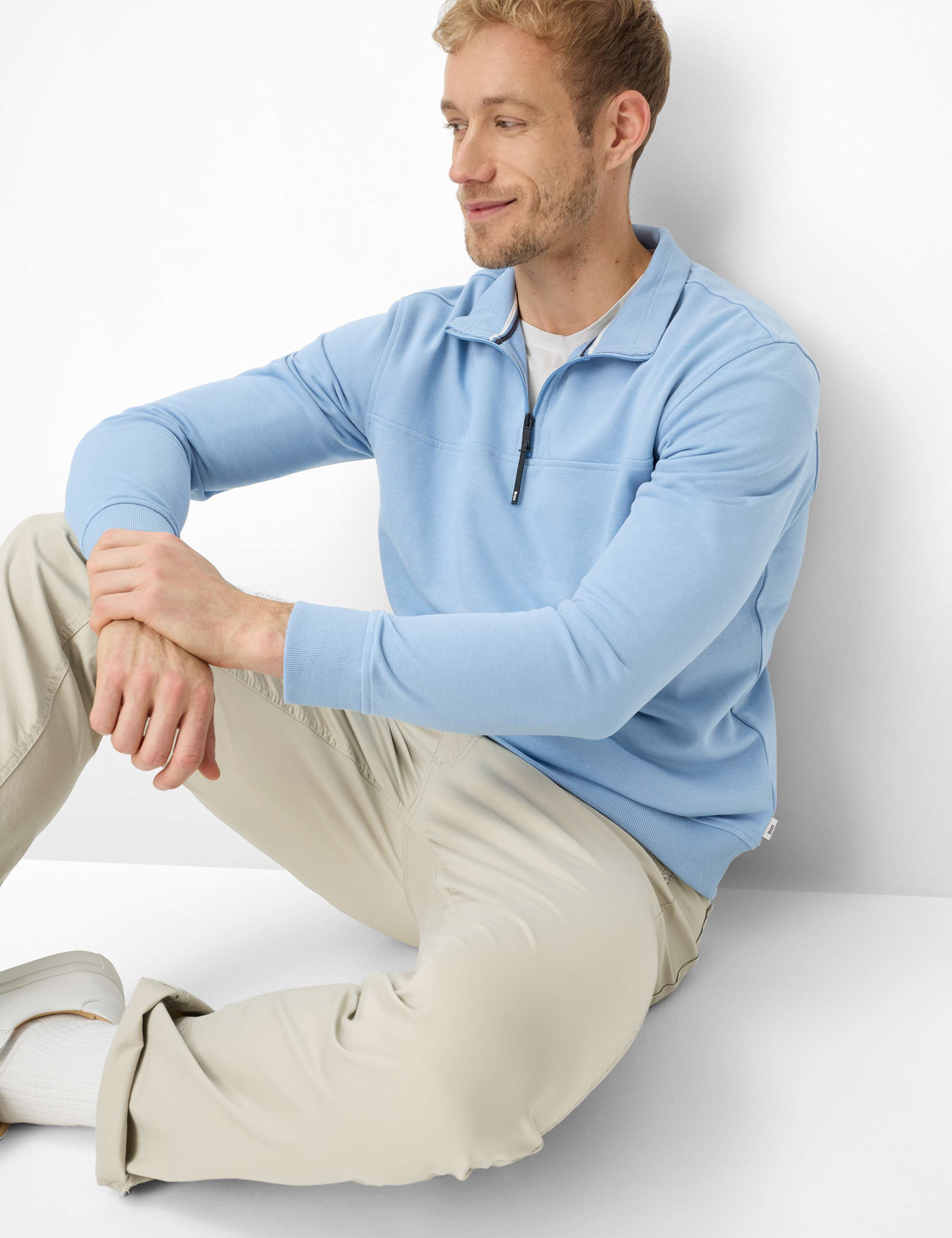 BRAX SION Pullover/Longsleeve - Sky Mist Blue - 70622000 70-0045-16 von BRAX