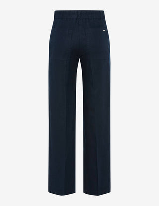 BRAX MAINE S Stoffhose - Midnight Linen Blue - 9822820 71-2208-22