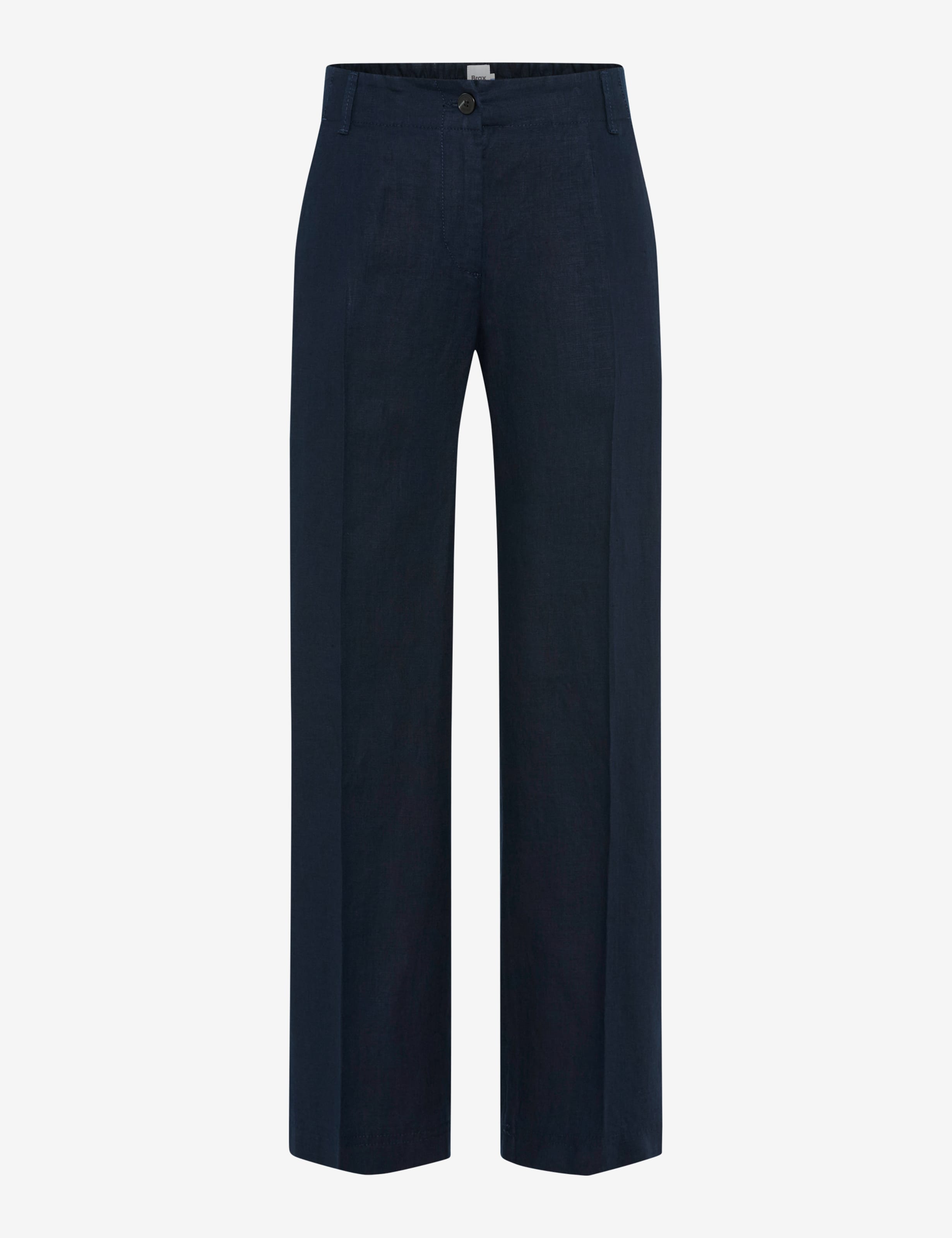 BRAX MAINE S Stoffhose - Midnight Linen Blue - 9822820 71-2208-22
