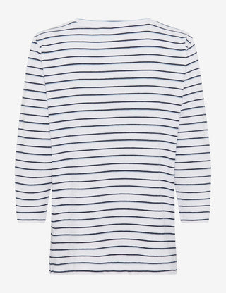 BRAX BONNIE Pullover/Longsleeve - Seabreeze Ivory Stripe - 90660700 90-0019-22
