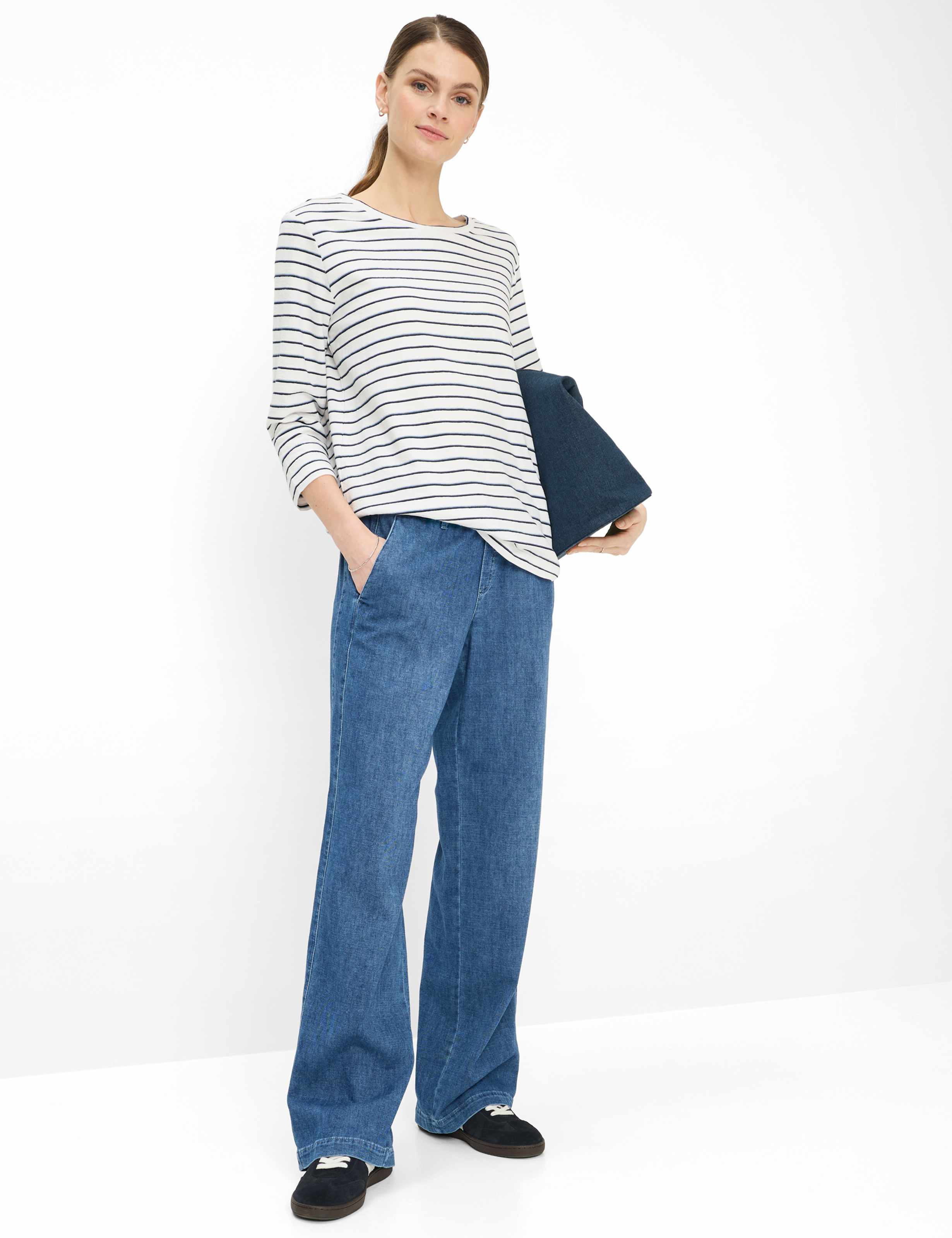 BRAX BONNIE Pullover/Longsleeve - Seabreeze Ivory Stripe - 90660700 90-0019-22 von BRAX