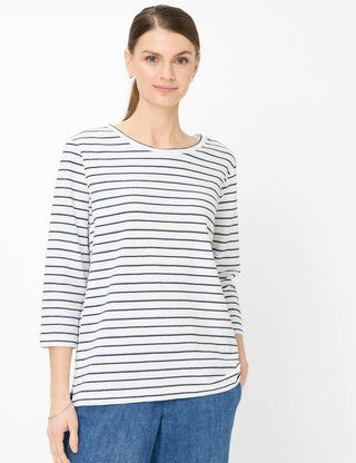 BRAX BONNIE Pullover/Longsleeve - Seabreeze Ivory Stripe - 90660700 90-0019-22