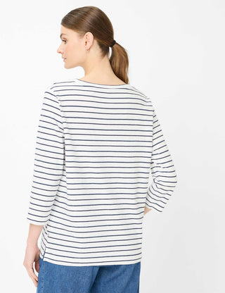 BRAX BONNIE Pullover/Longsleeve - Seabreeze Ivory Stripe - 90660700 90-0019-22
