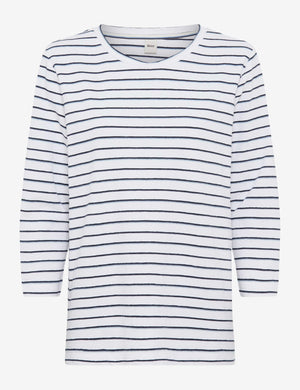 BRAX BONNIE Pullover/Longsleeve - Seabreeze Ivory Stripe - 90660700 90-0019-22