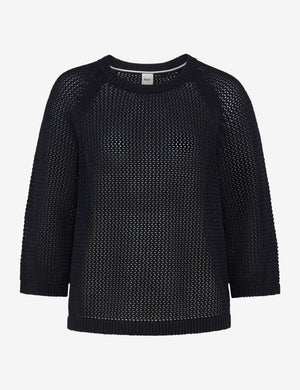 BRAX Nala Pullover/Longsleeve - Midnight Ink Texture - 90113800 90-6009-22