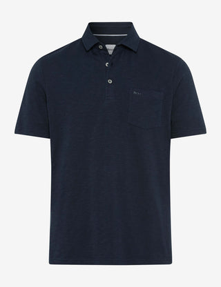 BRAX PAVO Poloshirt navy 70440300 70-0061-23 - Cotton Slub