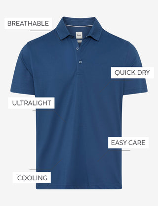 BRAX PEPE Poloshirt - Coastal Indigo Blue - 70430800 21-4678-25