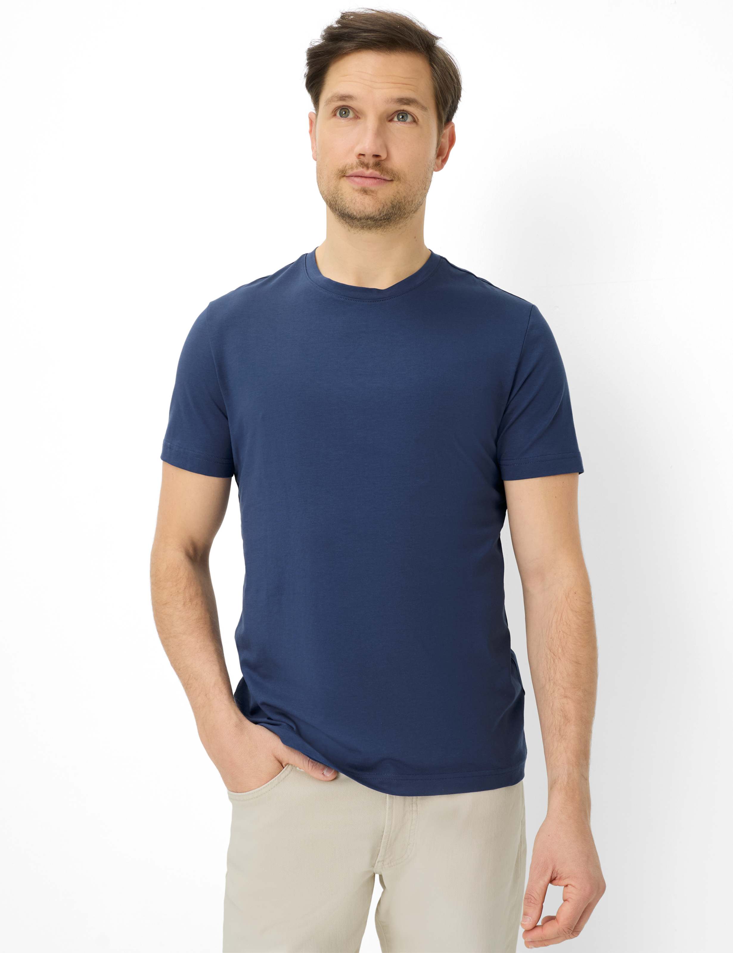 BRAX TED Kurzarm T-Shirt - Deep Atlantic Blue - 70816100 70-0008-25 von BRAX