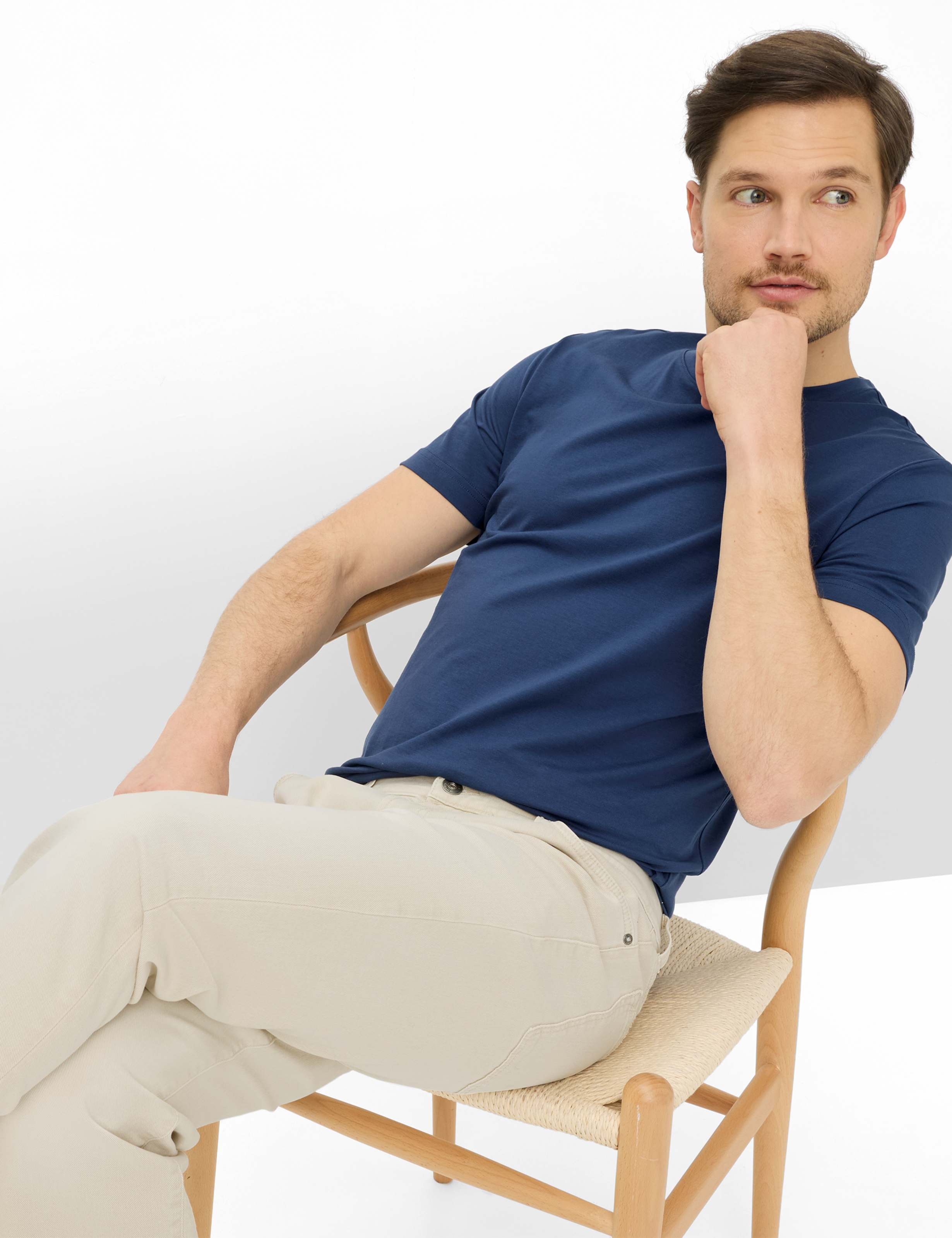 BRAX TED Kurzarm T-Shirt - Deep Atlantic Blue - 70816100 70-0008-25 von BRAX