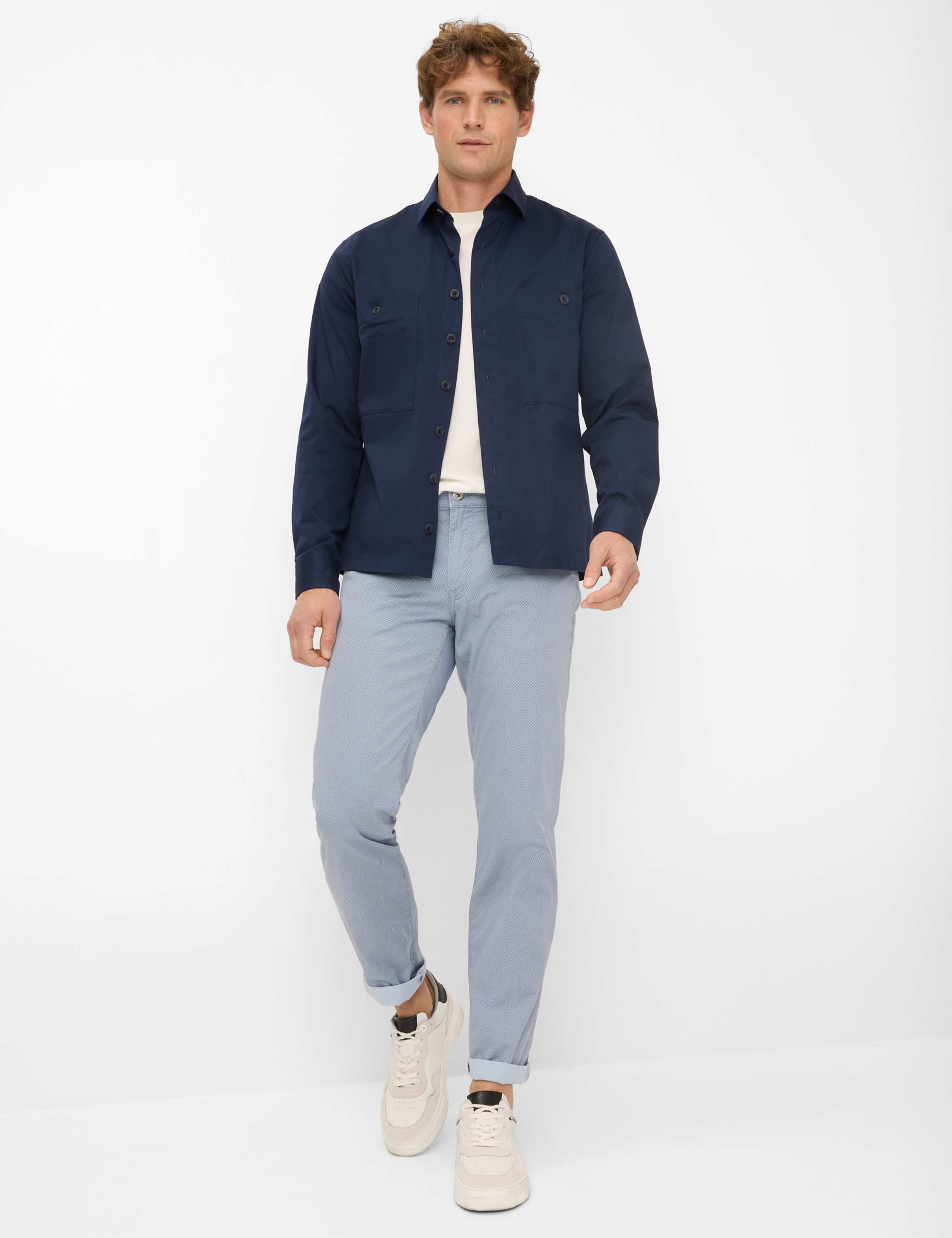 BRAX Cadiz Straight - Silver Dusk Blue - 7884120 81-1558-26 von BRAX