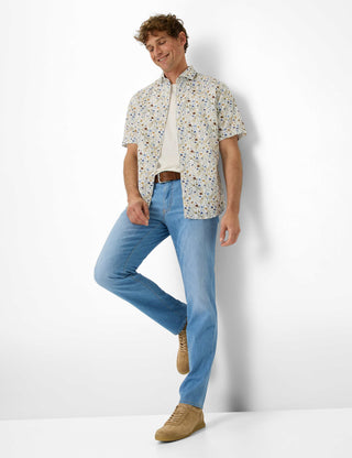 BRAX CADIZ U Straight Jeans - Bright Shore Blue - 7953720 81-7148-27