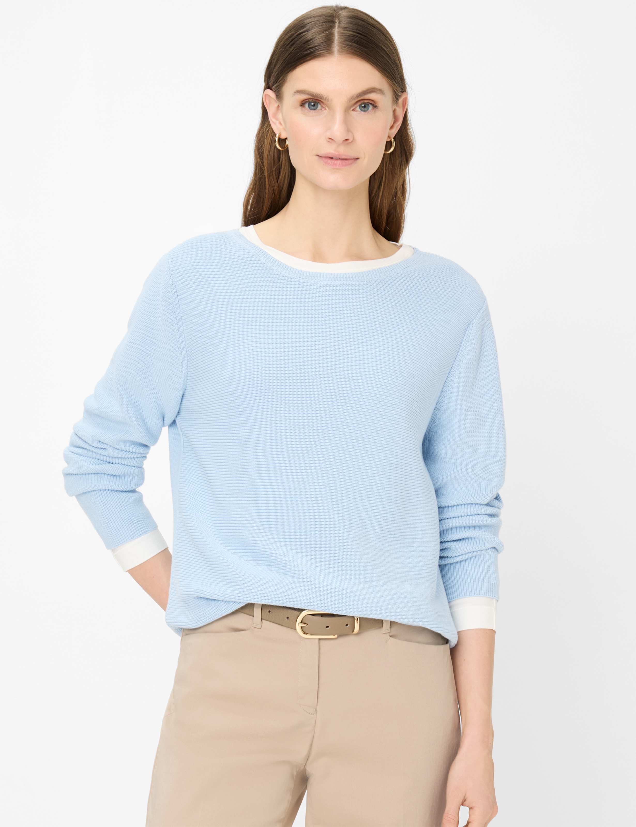 BRAX LESLEY Pullover/Longsleeve - Misty Sky Blue - 90111500 90-6002-27 von BRAX