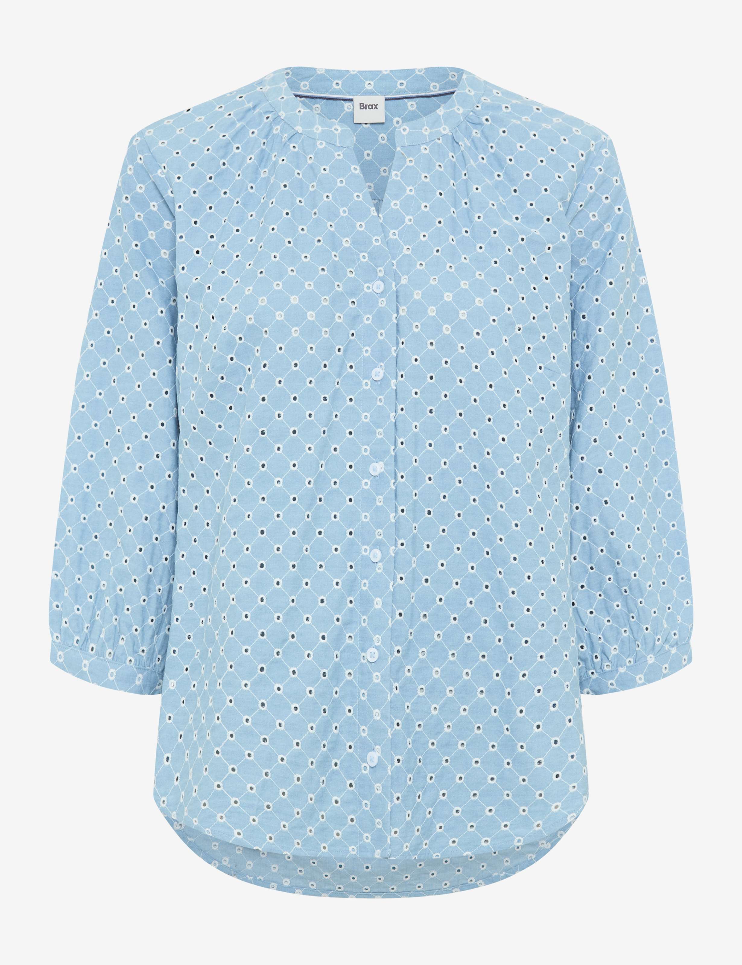 BRAX VELIA 3/4 Bluse - Cloudy Aqua Blue - 94151000 94-0031-27