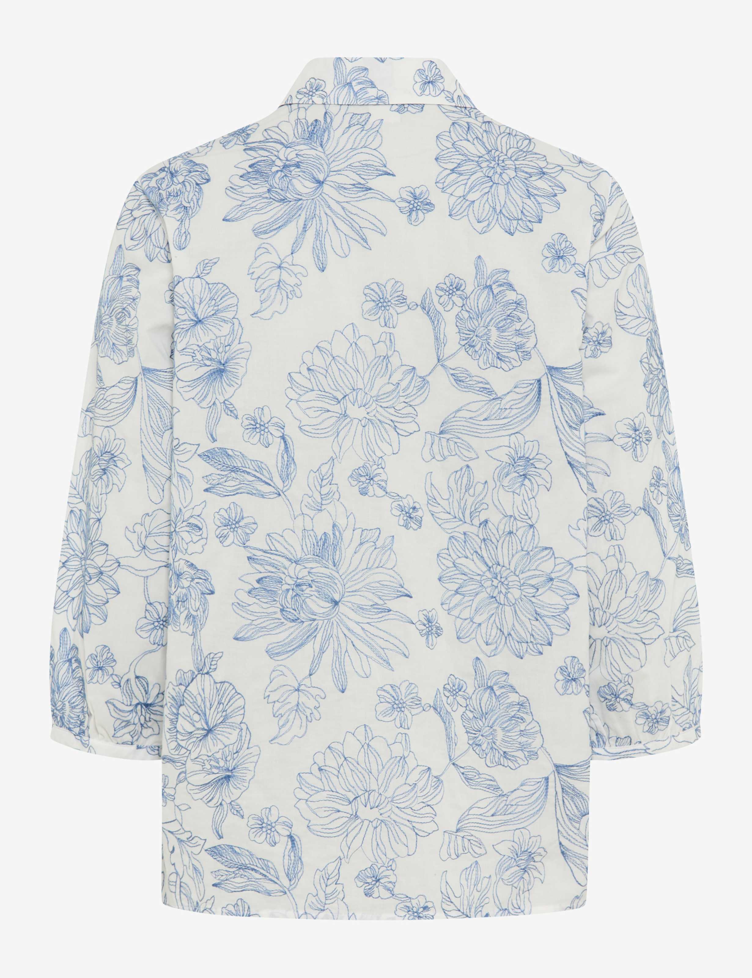 BRAX VICKI 3/4 Bluse - Coastal Chalk Blue - 94131400 94-0039-27