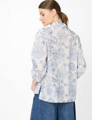 BRAX VICKI 3/4 Bluse - Coastal Chalk Blue - 94131400 94-0039-27