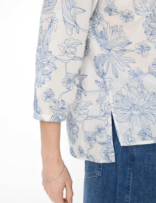 BRAX VICKI 3/4 Bluse - Coastal Chalk Blue - 94131400 94-0039-27