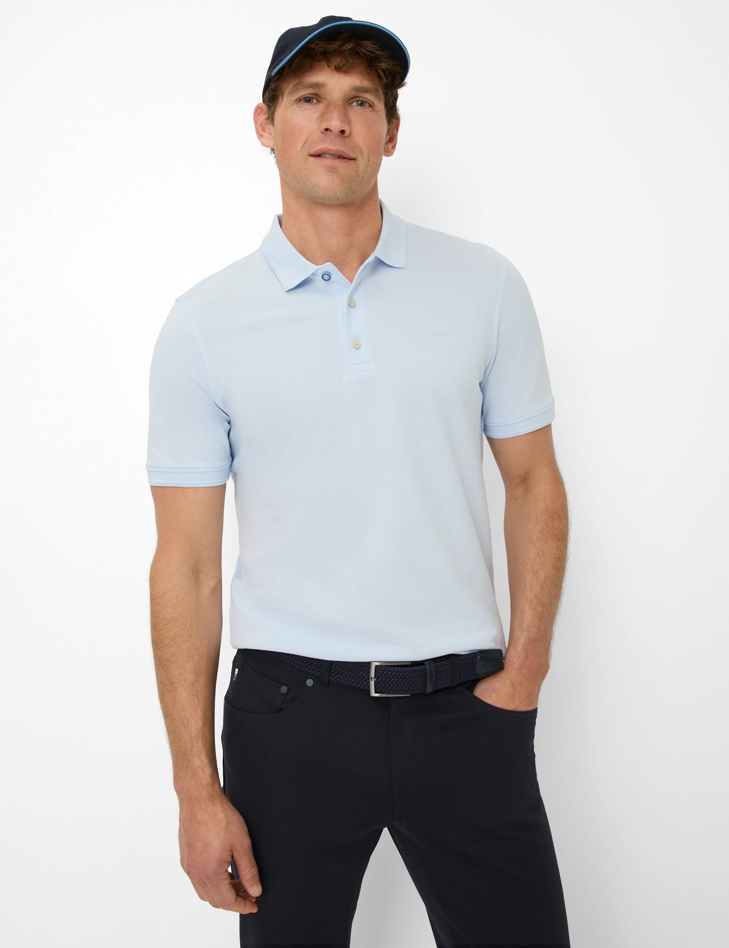 BRAX PETE Poloshirt - Sky Mist Blue - 70426000 21-4508-29