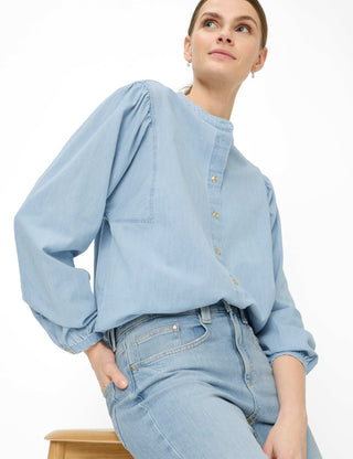 BRAX VALERIA Langarm Bluse Sky Mist Blue - 94151700 94-0015-29