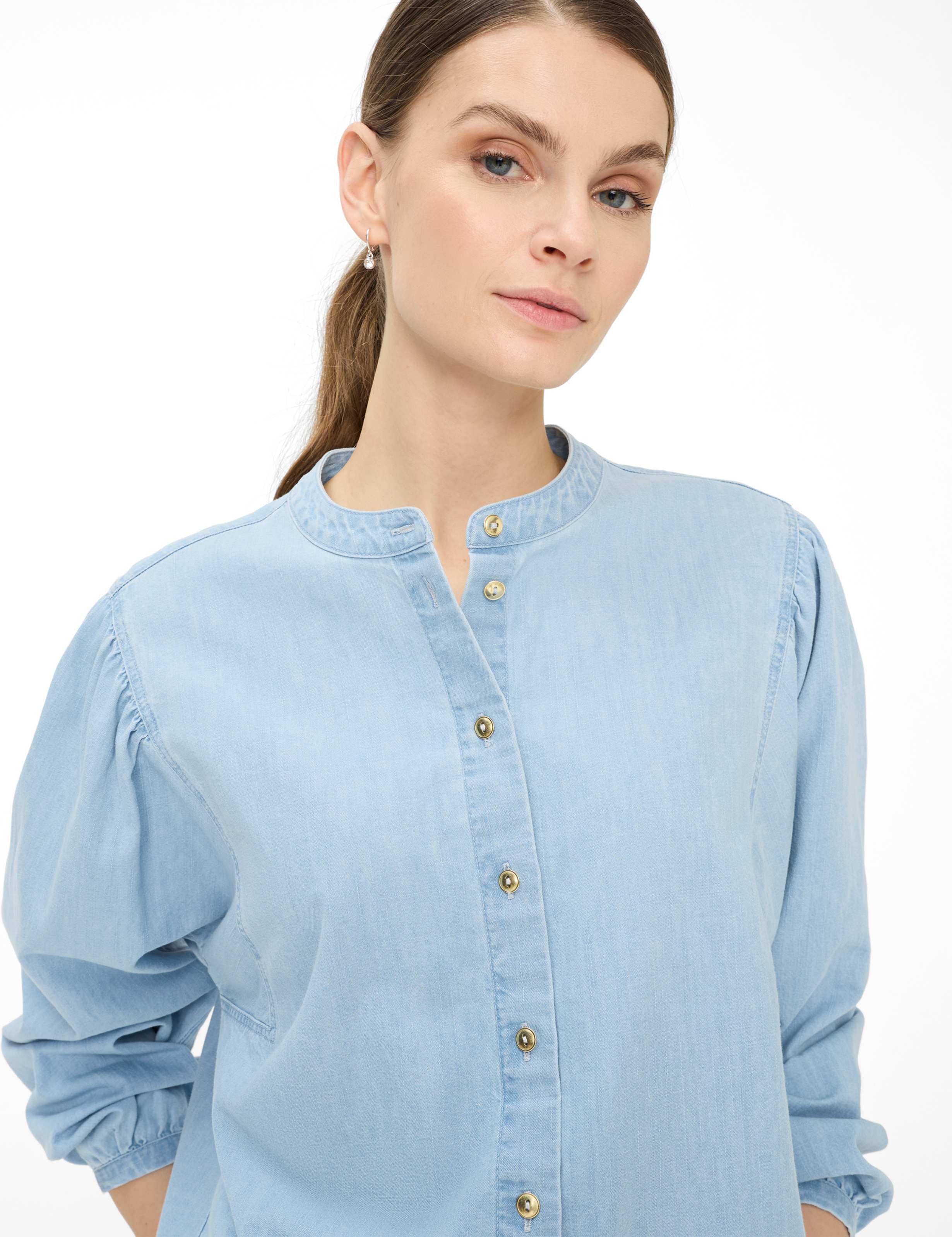 BRAX VALERIA Langarm Bluse Sky Mist Blue - 94151700 94-0015-29 von BRAX