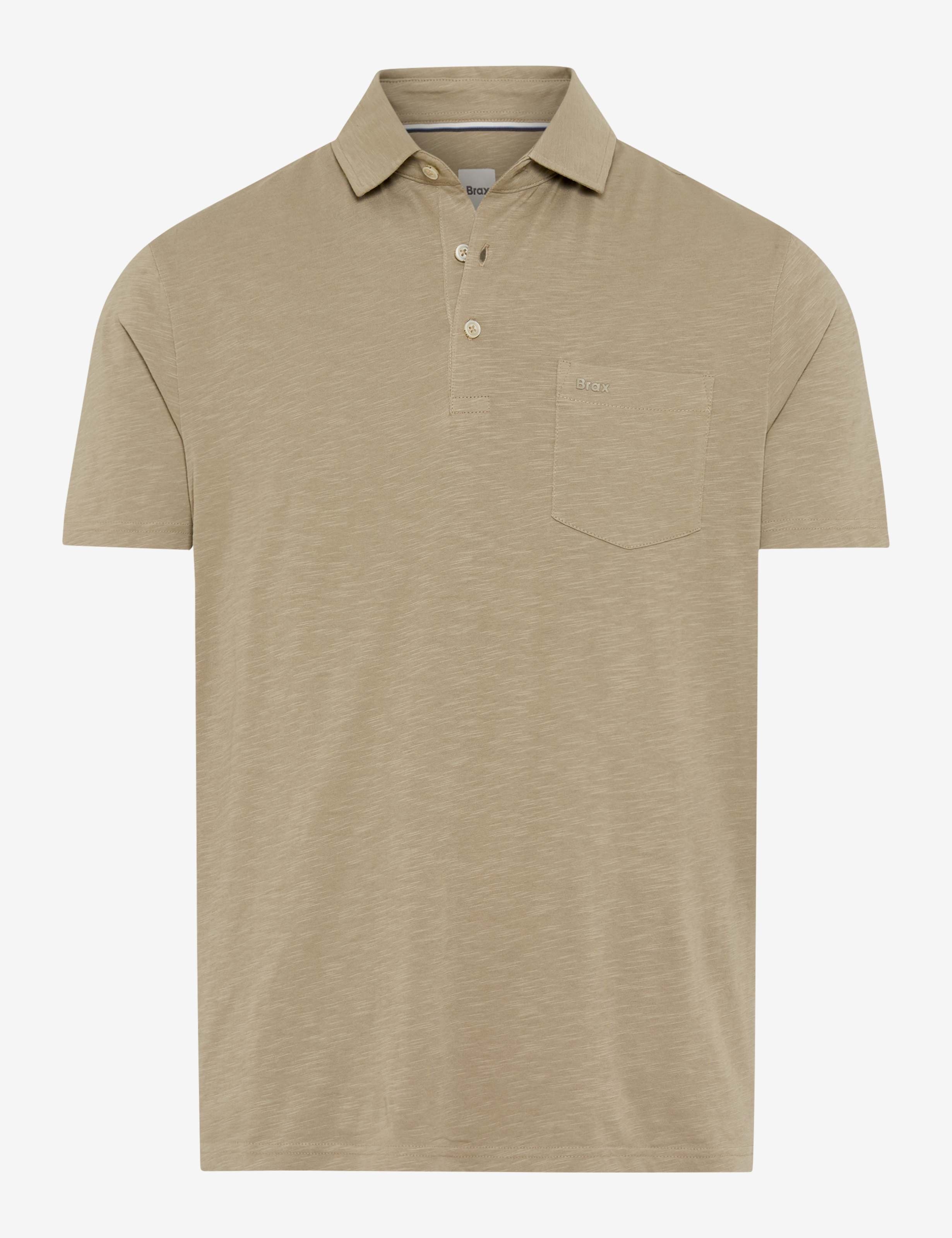 BRAX PAVO Poloshirt light khaki jersey 70440300 70-0061-35 - Cotton Slub von BRAX