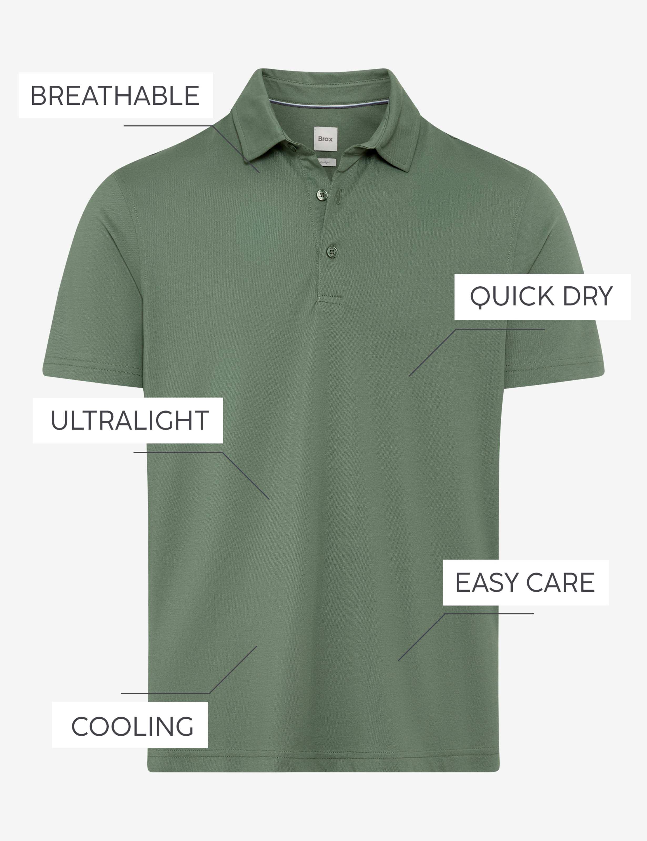BRAX PEPE Poloshirt - Sage Fern Green - 70430800 21-4678-36