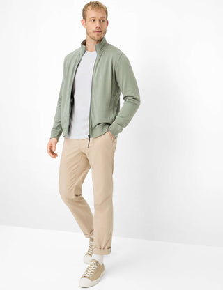 BRAX SCOTT Sweatjacke - Pine Sage Green - 70623100 70-0045-36