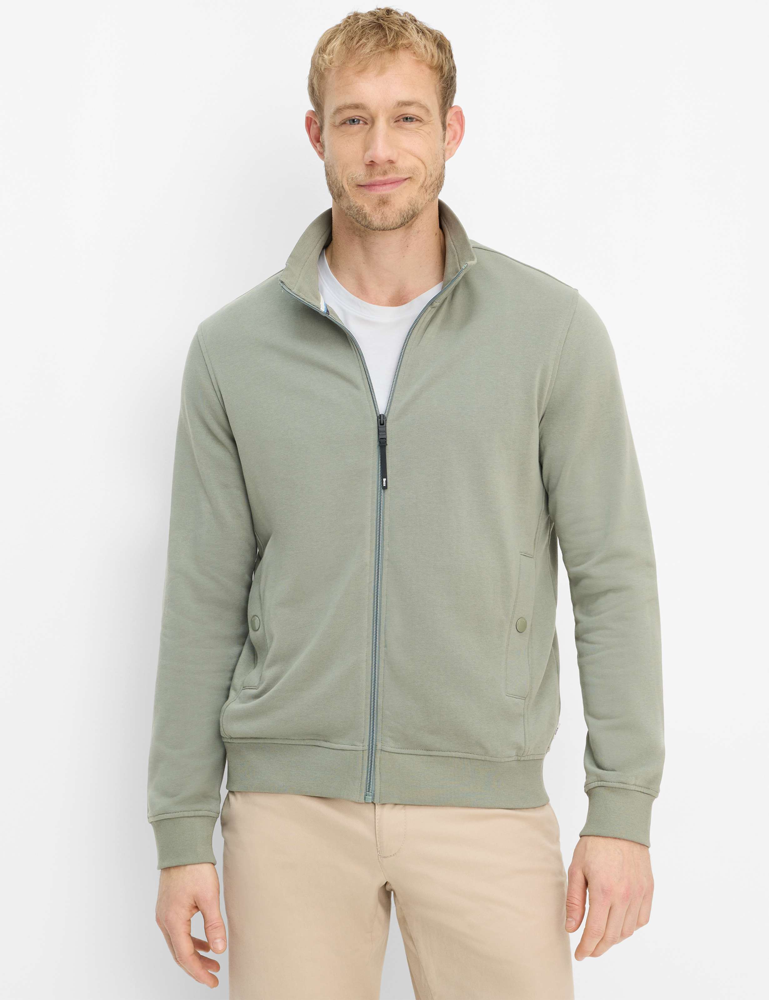 BRAX SCOTT Sweatjacke - Pine Sage Green - 70623100 70-0045-36 von BRAX