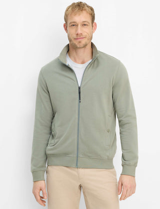 BRAX SCOTT Sweatjacke - Pine Sage Green - 70623100 70-0045-36