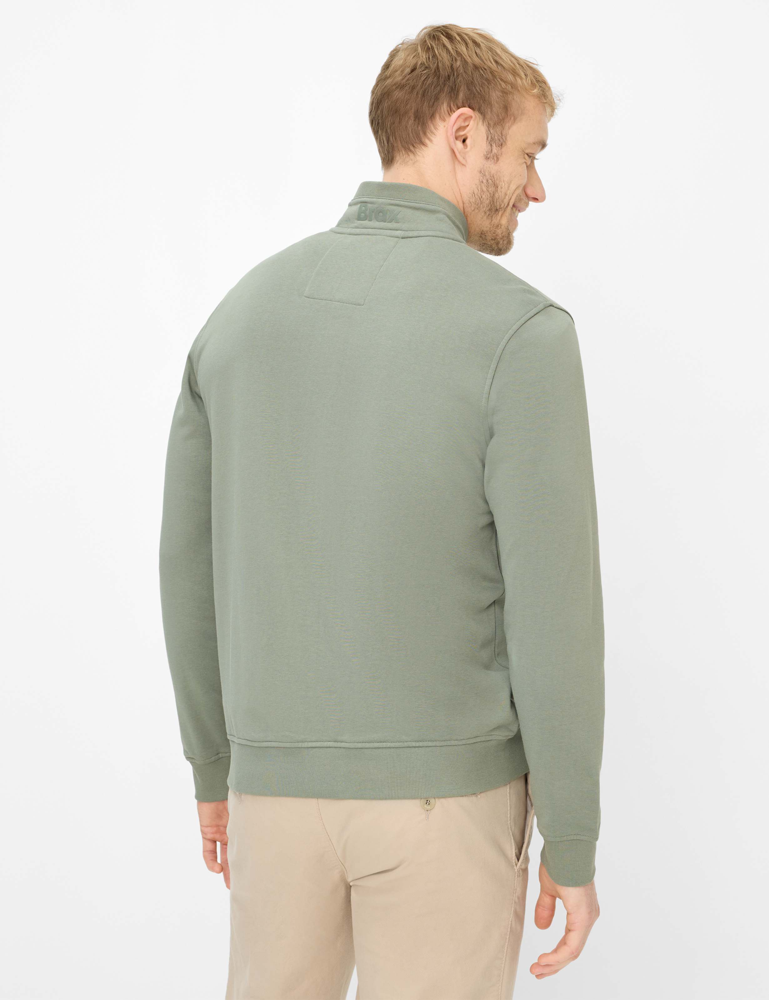 BRAX SCOTT Sweatjacke - Pine Sage Green - 70623100 70-0045-36 von BRAX