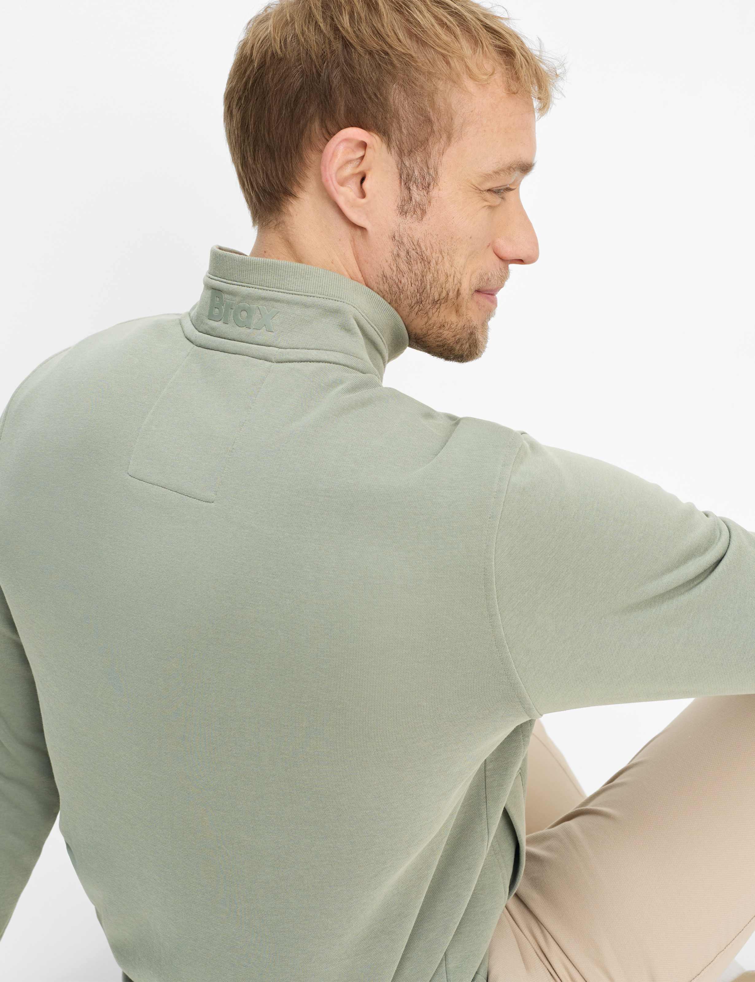 BRAX SCOTT Sweatjacke - Pine Sage Green - 70623100 70-0045-36 von BRAX
