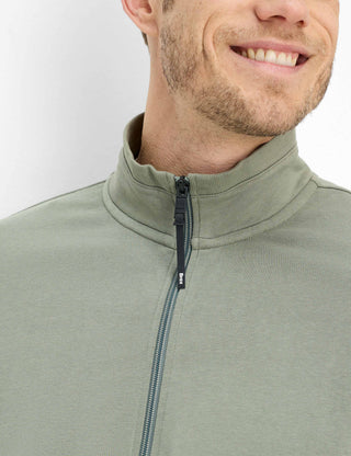 BRAX SCOTT Sweatjacke - Pine Sage Green - 70623100 70-0045-36