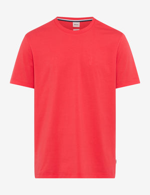 BRAX TED Kurzarm T-Shirt - Crimson Drift Red - 70816100 70-0008-46
