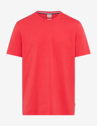 BRAX TED Kurzarm T-Shirt - Crimson Drift Red - 70816100 70-0008-46