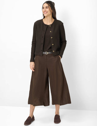 BRAX BRENDA.L Strickjacke - Mocha Dot Weave - 90664200 90-0041-52