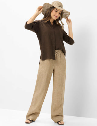 BRAX VICKI 3/4 Bluse - Umber Drift - 94111400 94-0008-52