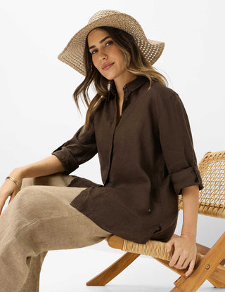 BRAX VICKI 3/4 Bluse - Umber Drift - 94111400 94-0008-52