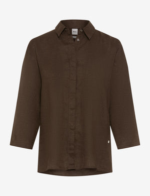 BRAX VICKI 3/4 Bluse - Umber Drift - 94111400 94-0008-52