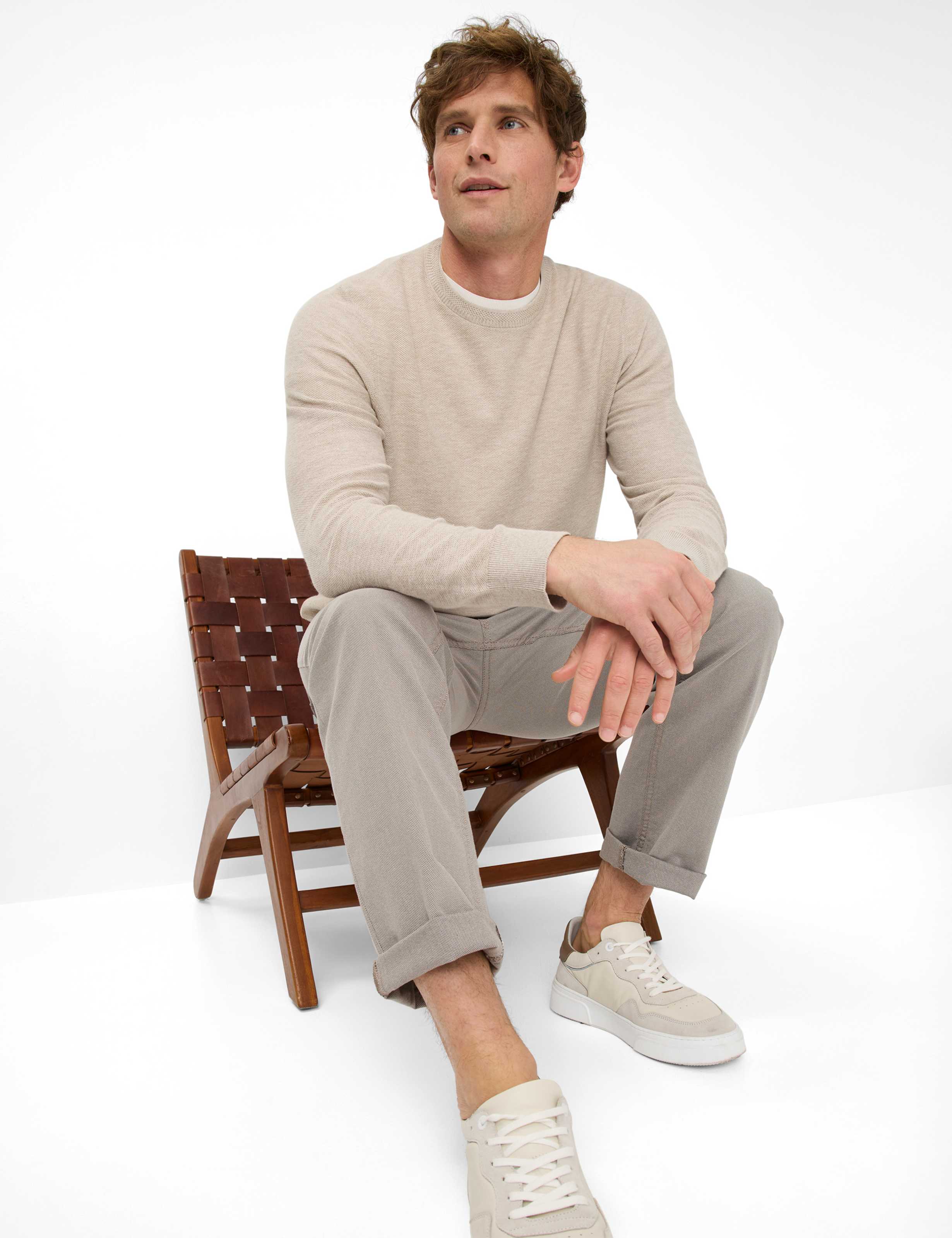 BRAX CHUCK Stoffhose - Sand Dune Taupe - 7863020 81-1708-55 von BRAX