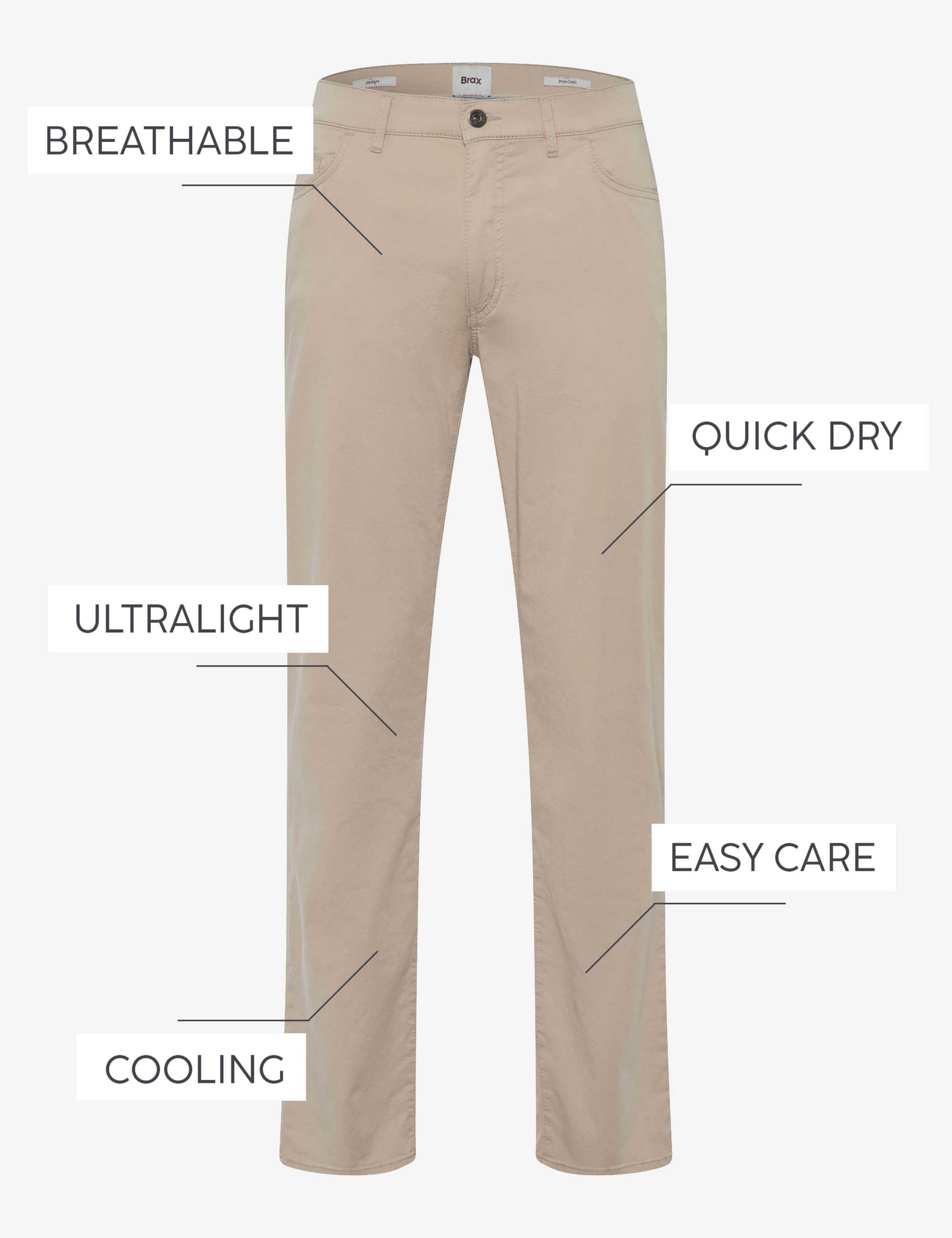 BRAX Cadiz U beach Stoffhose - Sand Dune Light - 7884120 81-3128-56
