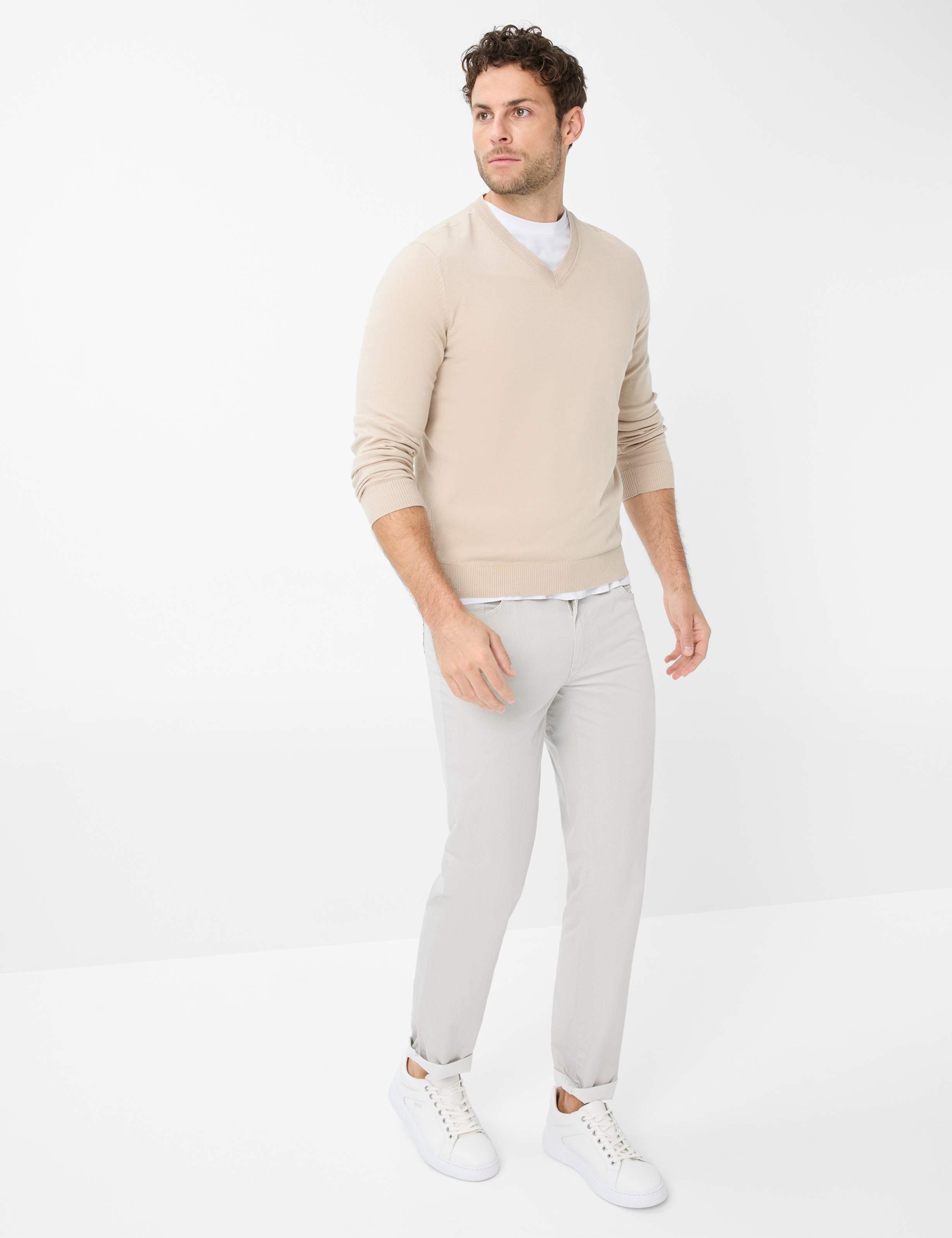 BRAX CADIZ U sand Drifted Linen Pants - 7884120 81-1558-57 von BRAX