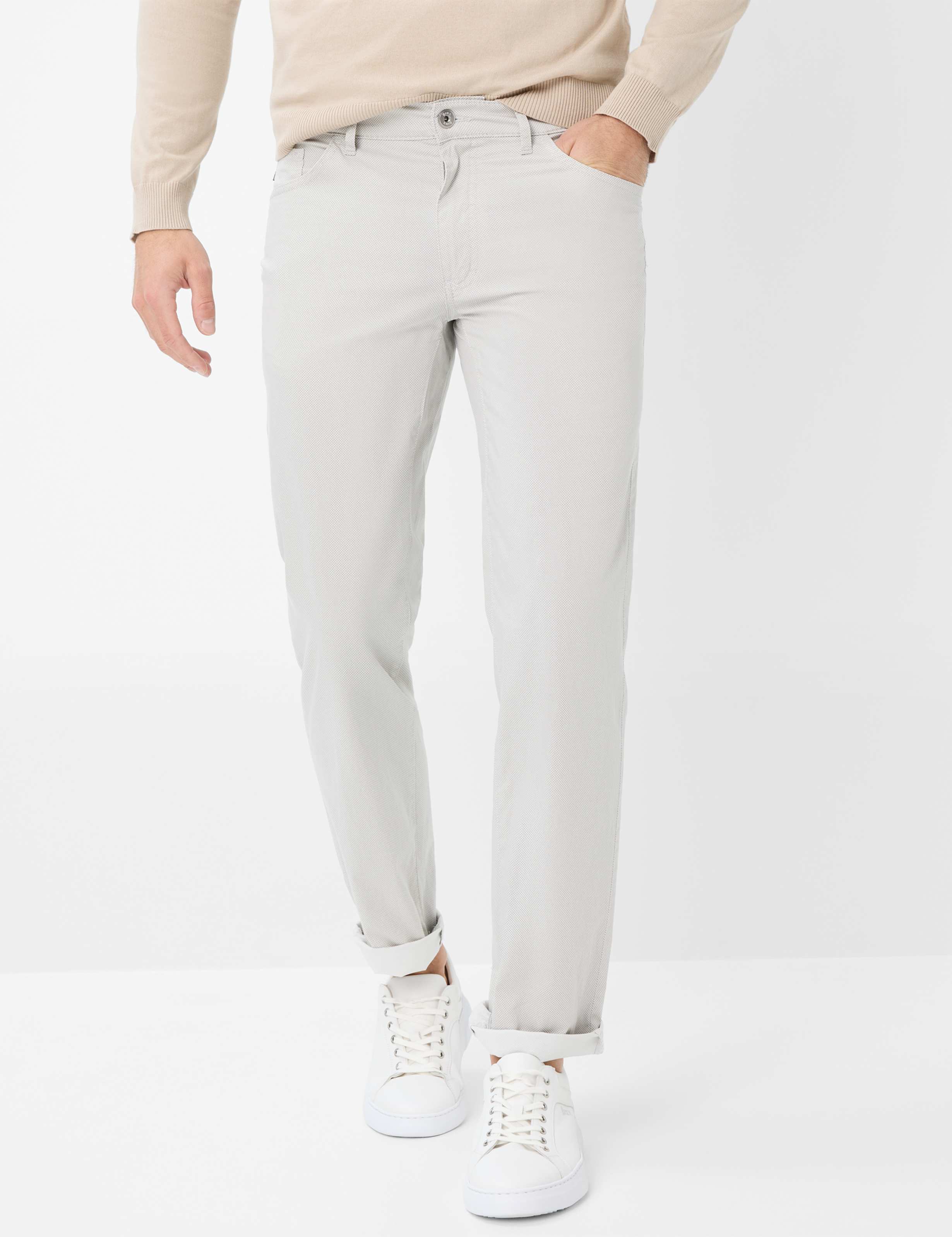 BRAX CADIZ U sand Drifted Linen Pants - 7884120 81-1558-57