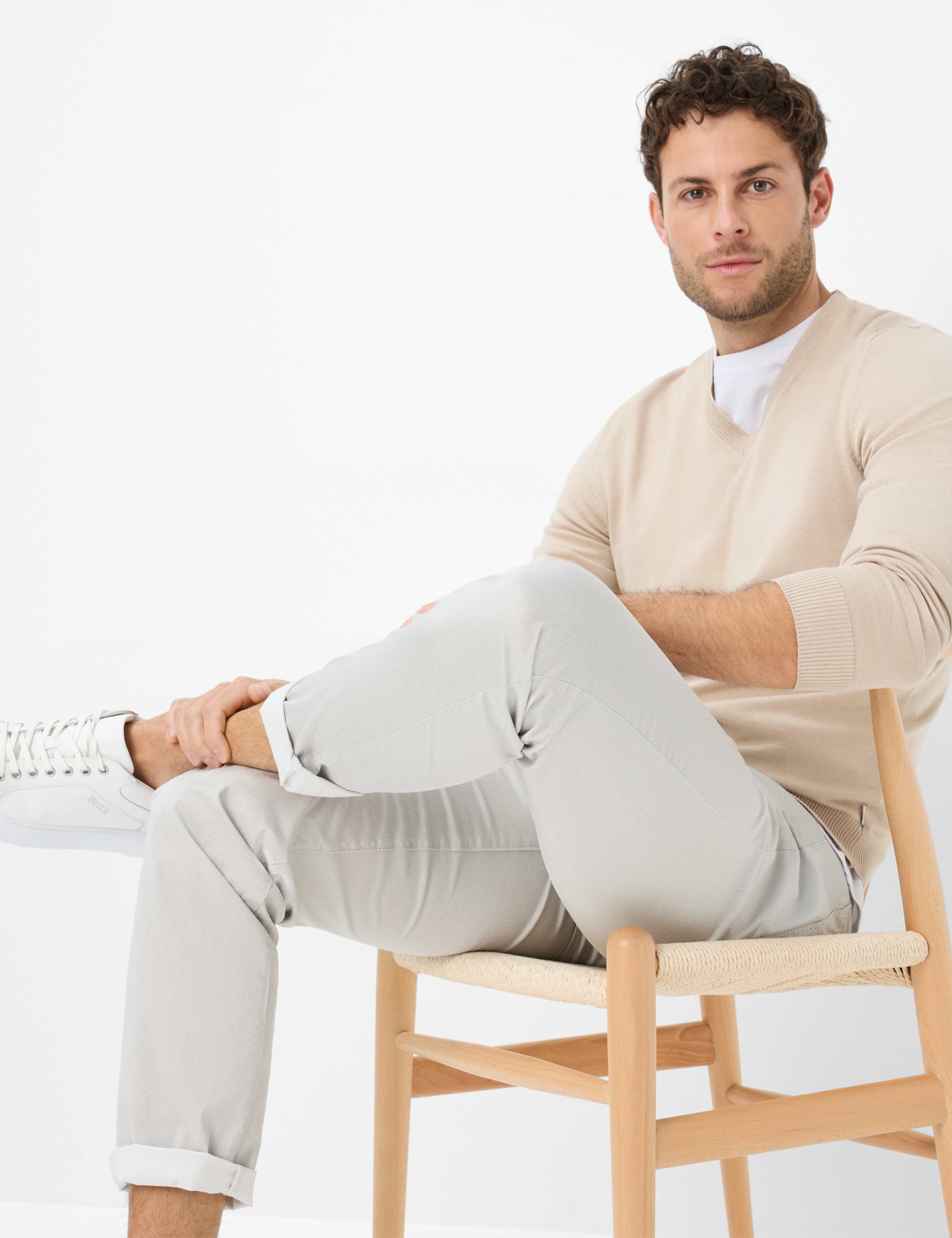 BRAX CADIZ U sand Drifted Linen Pants - 7884120 81-1558-57 von BRAX