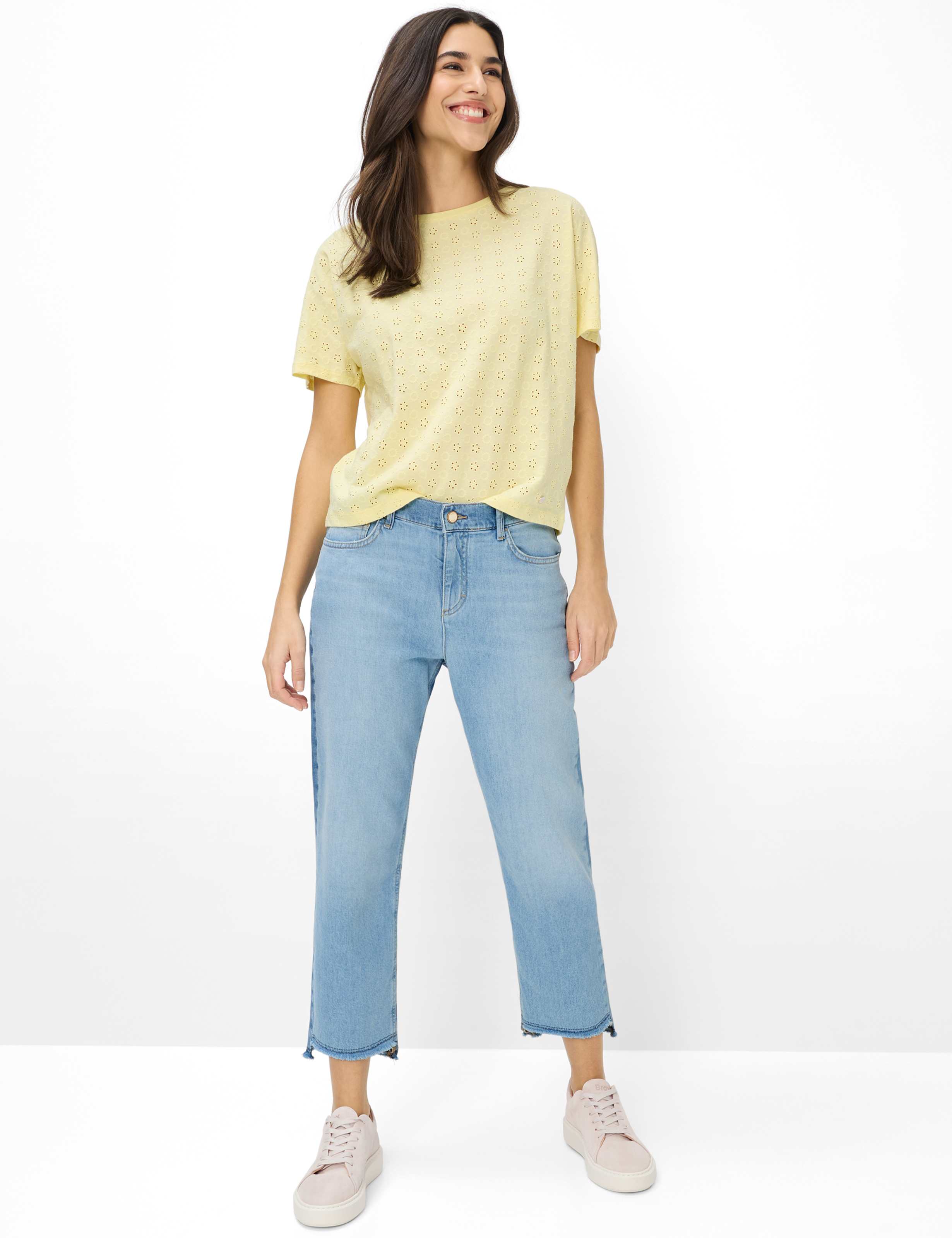BRAX Caelen.S Kurzarm T-Shirt - Sunlit Dandelion - 90663400 90-0018-68 von BRAX
