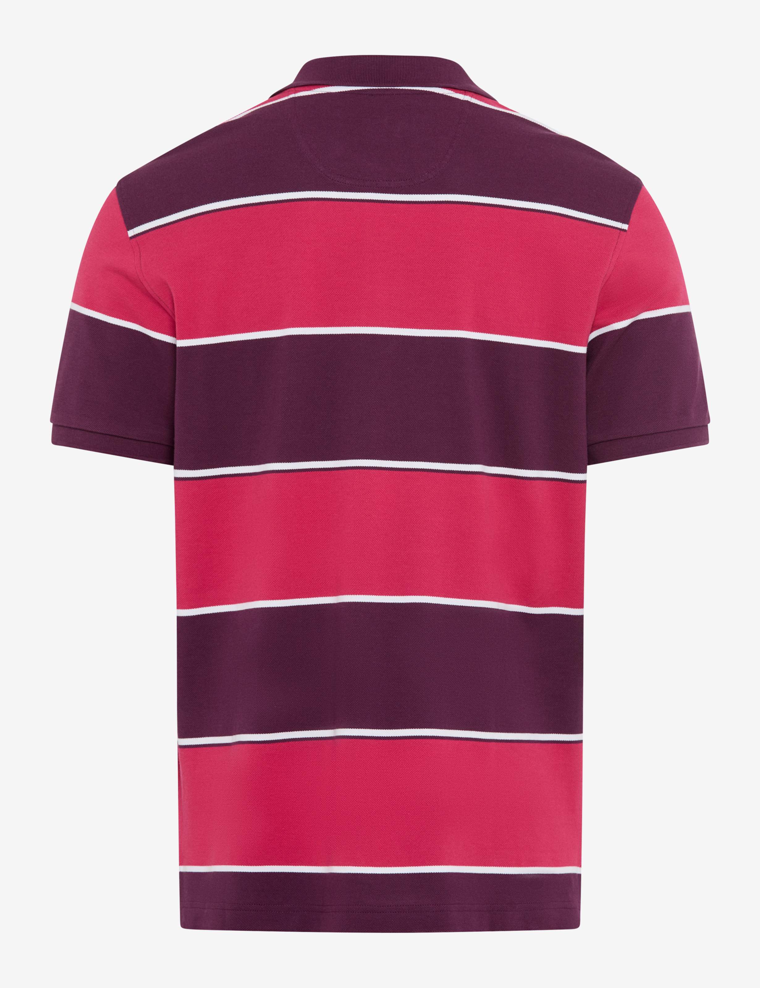 BRAX PETE CB Poloshirt gestreift summer grape 70435800 70-0003-83 - HI-FLEX