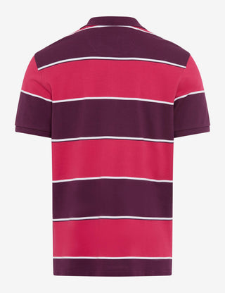 BRAX PETE CB Poloshirt gestreift summer grape 70435800 70-0003-83 - HI-FLEX