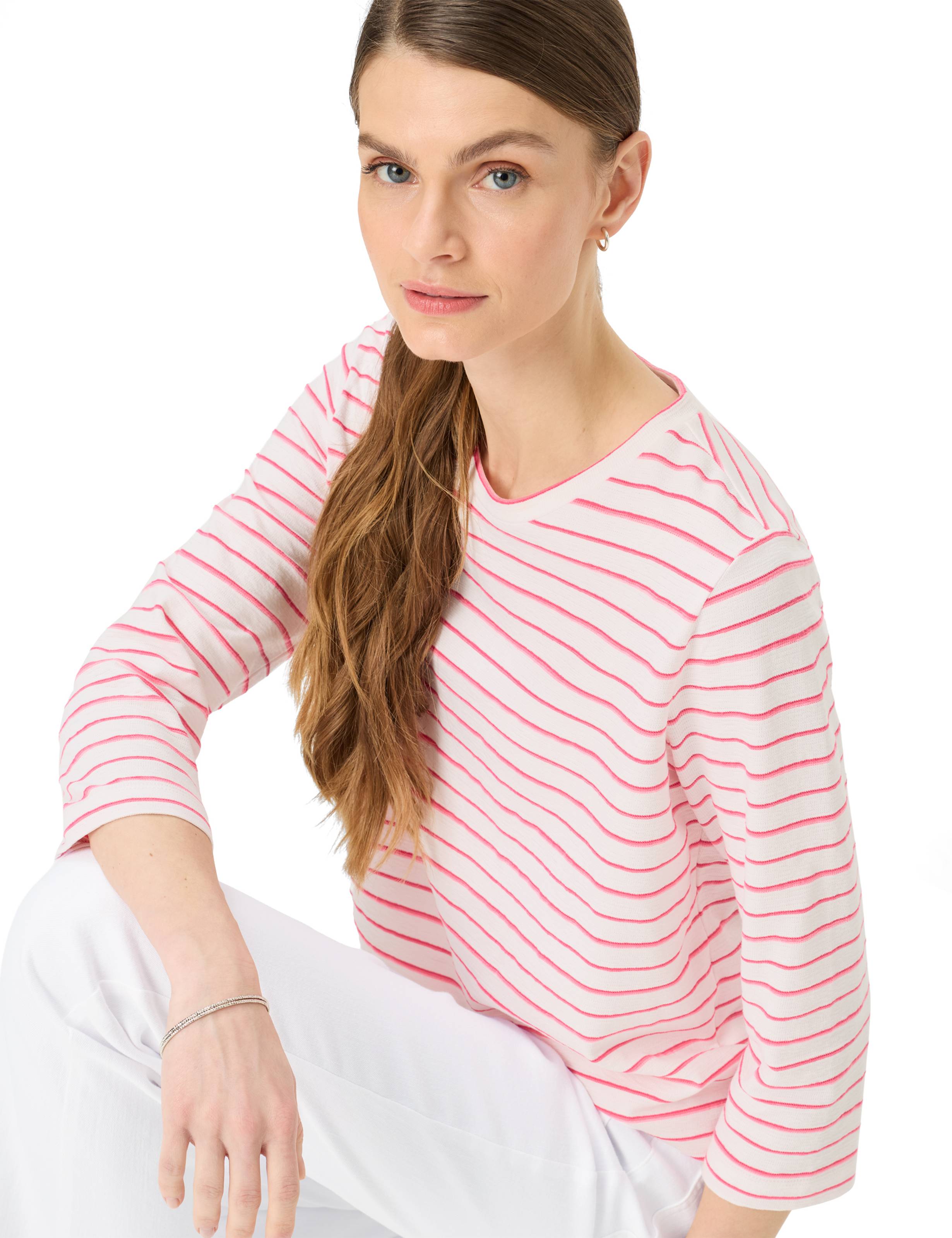 BRAX BONNIE Pullover/Longsleeve - Blush Riviera Stripe - 90660700 90-0019-85 von BRAX