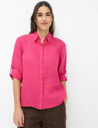BRAX VICKI 3/4 Bluse - Raspberry Sorbet Sky - 94111400 94-0008-85