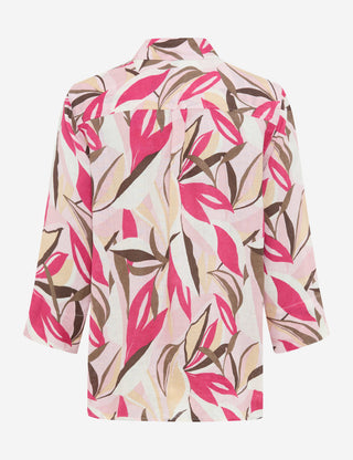 BRAX Vicki 3/4 Bluse - Pink Petal Paradise - 94121400 94-0026-85