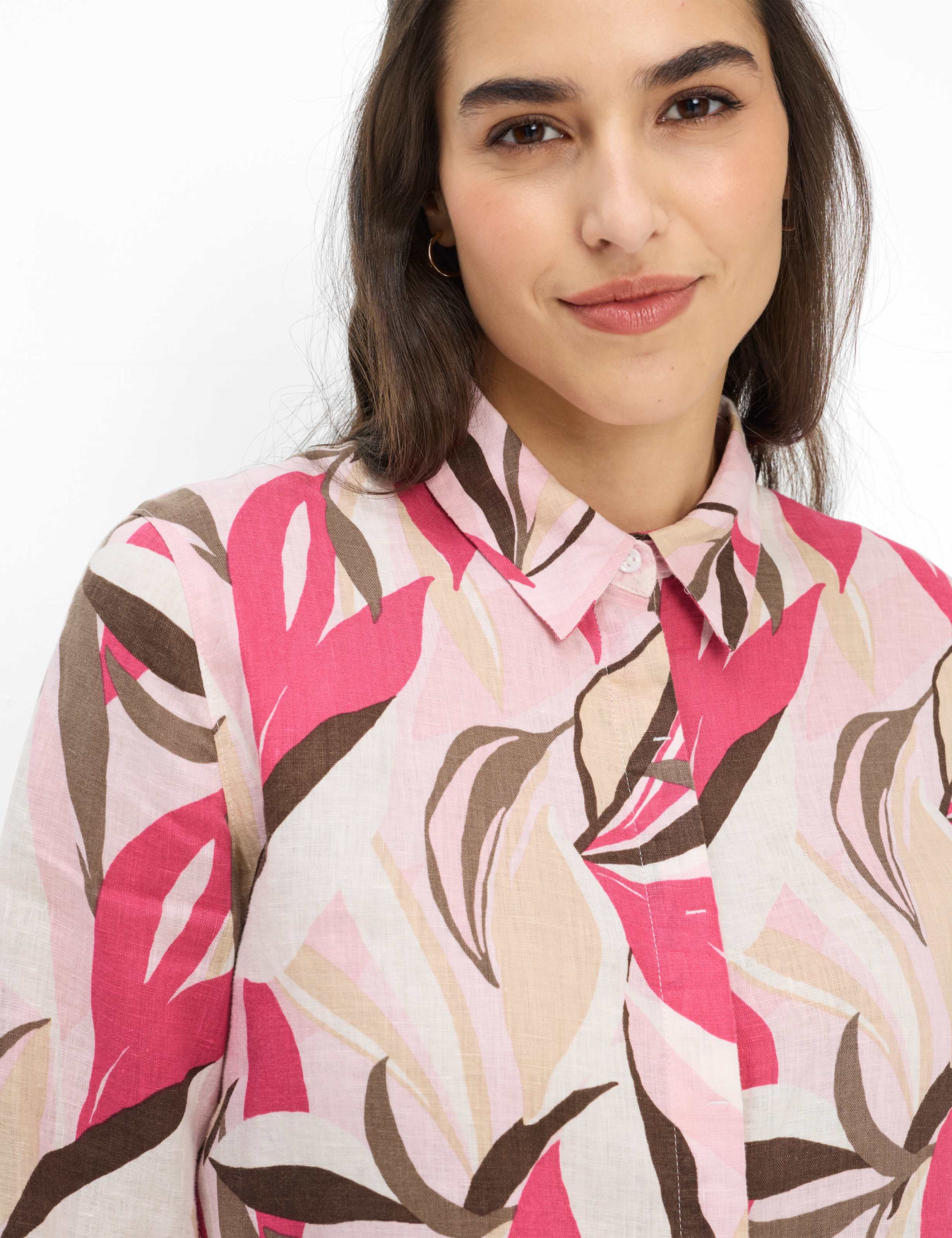 BRAX Vicki 3/4 Bluse - Pink Petal Paradise - 94121400 94-0026-85 von BRAX
